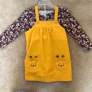 Baby Girl Carter's 2 Piece Floral Tee & Jumper Set